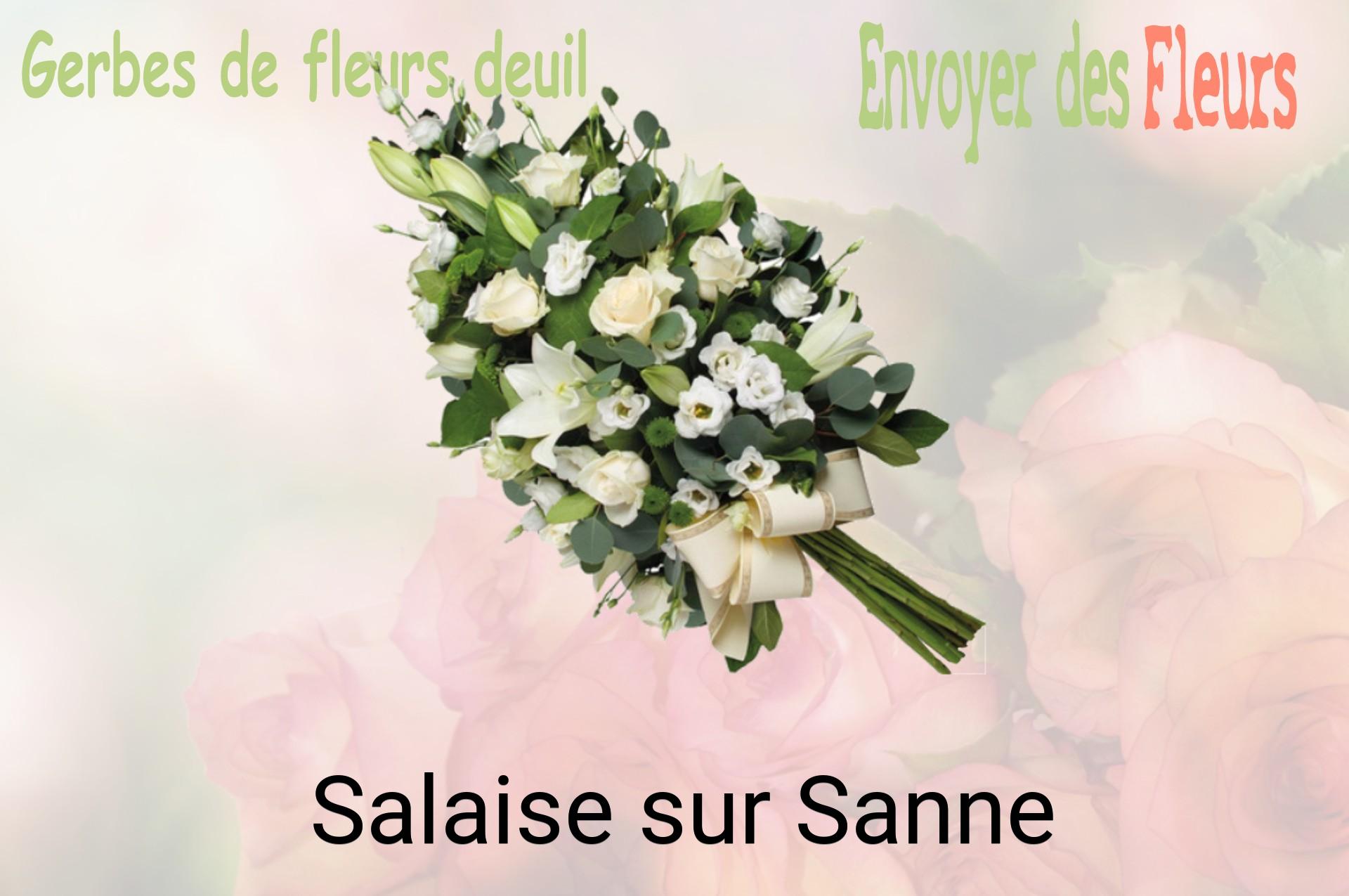 Gerbe de fleurs de deuil livrée à Salaise-sur-Sanne